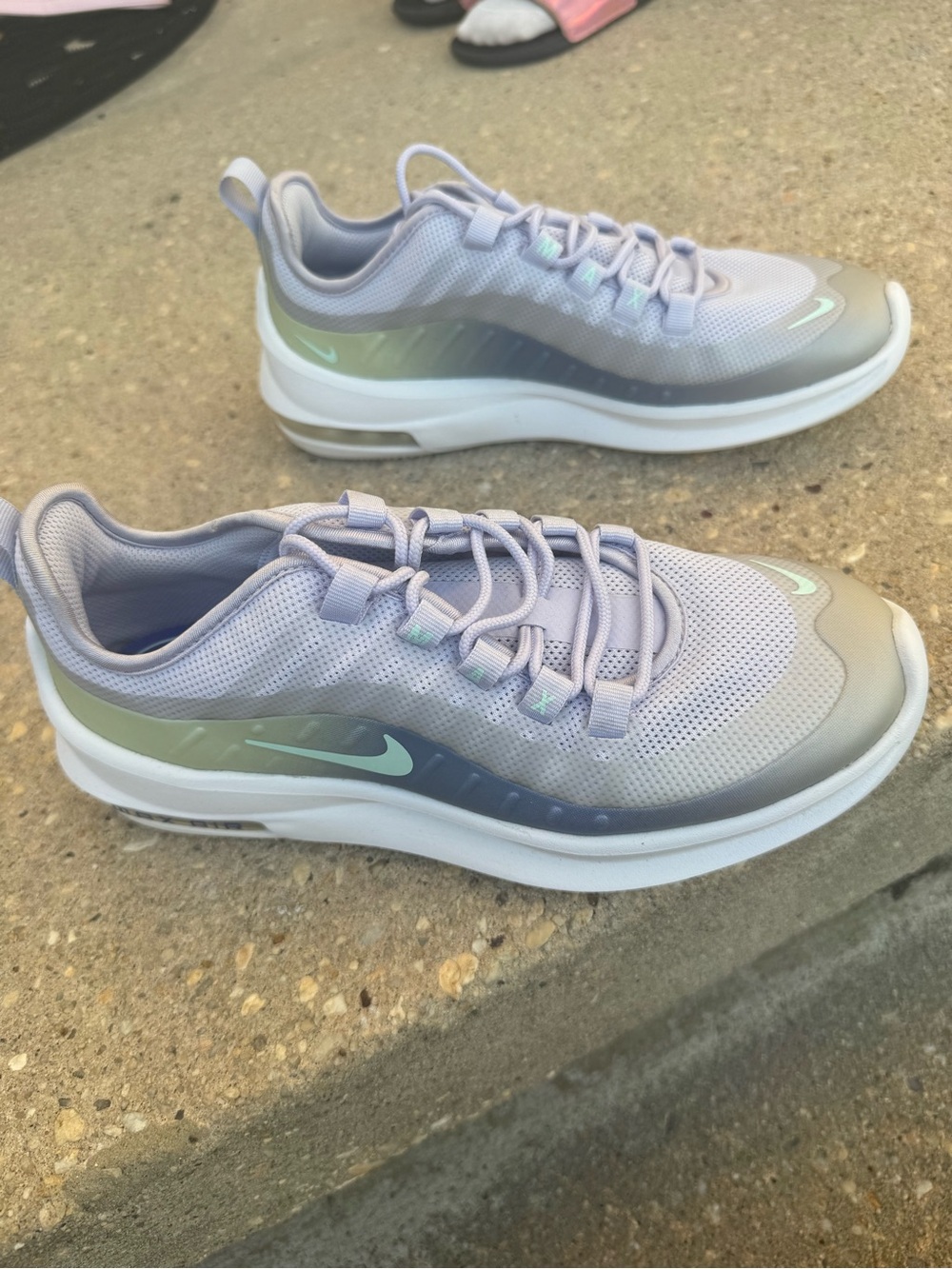 Nike Kids' Air Max Sneakers in Light Purple with Mint Accents